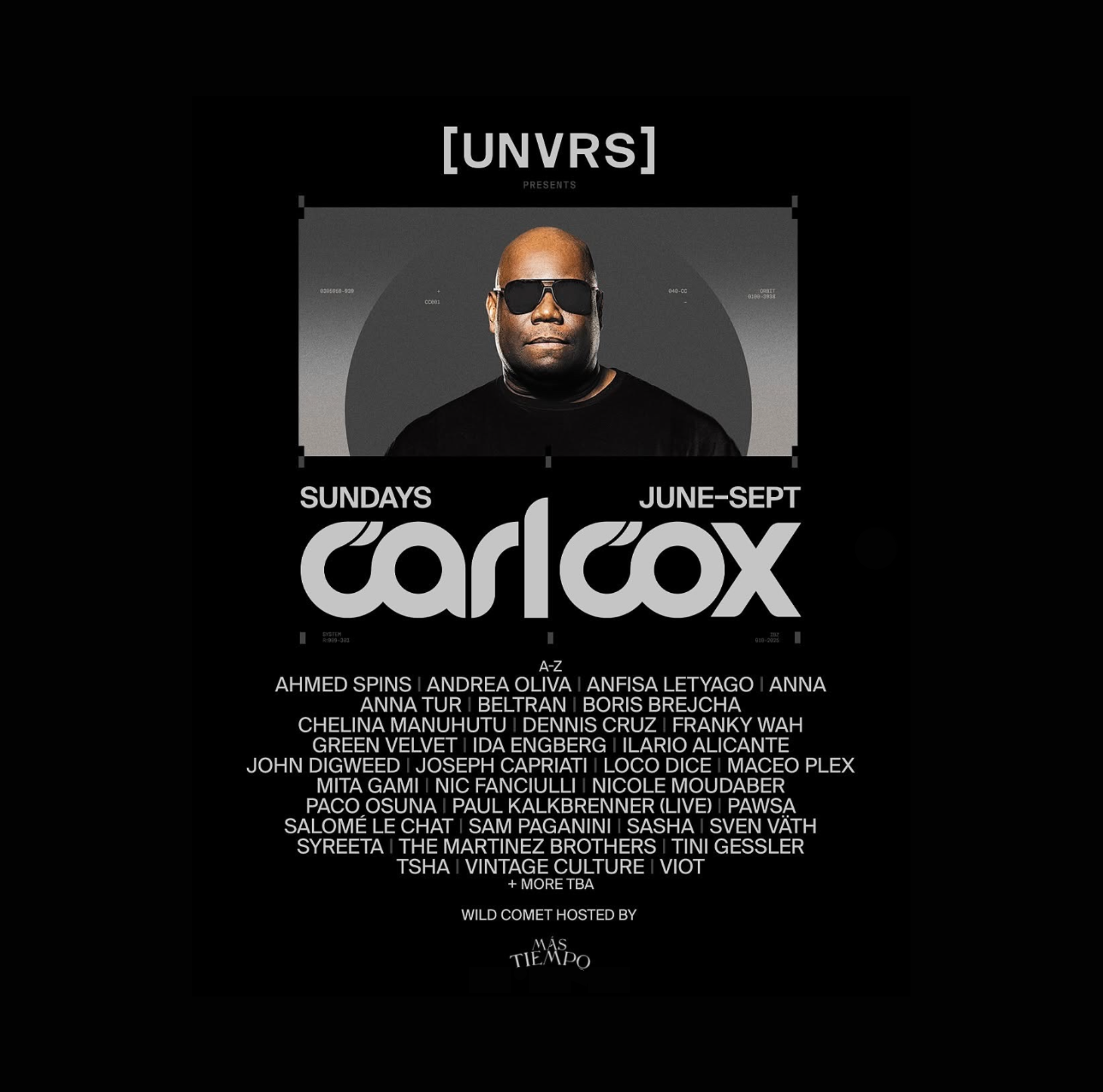 CARL COX takes over UNVRS with a summer-long residency
